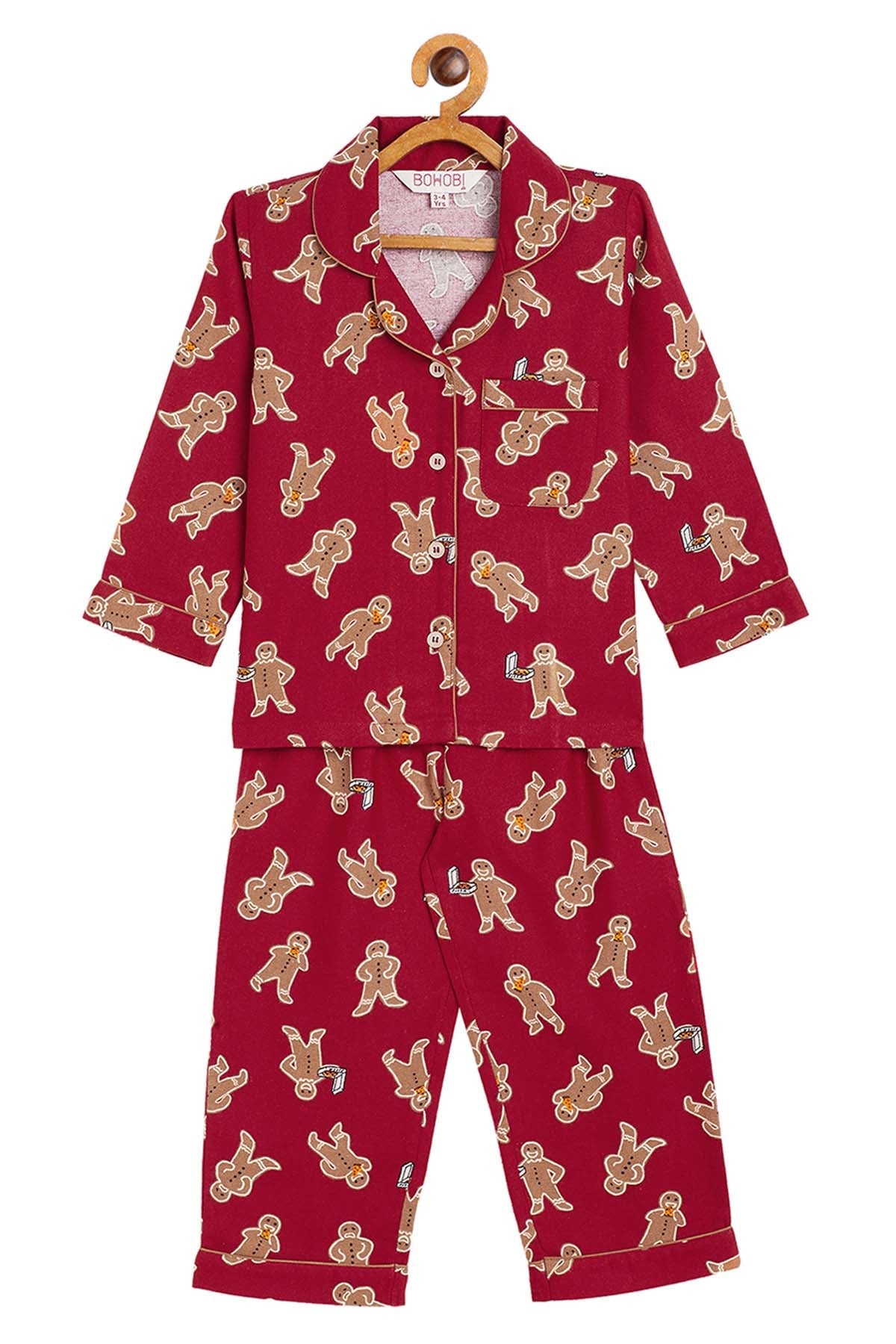 Buy Red Print Comfortable Nightsuit Online